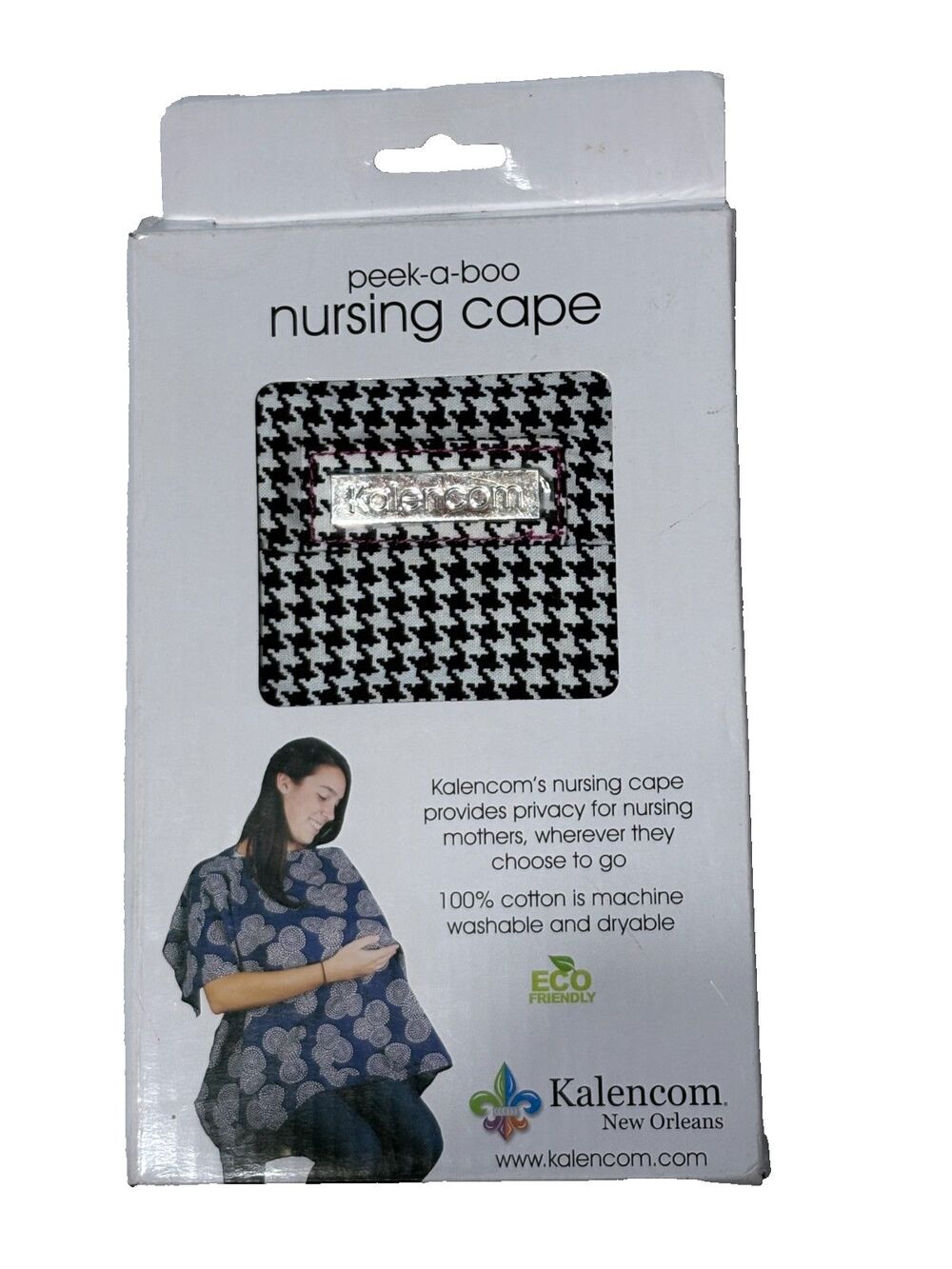 Kalencom Peek-A-Boo Nursing Cape Matching Storage Pouch Eco Friendly AZO Free